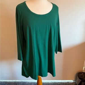 J. Jill Forest Green Long Sleeve Top